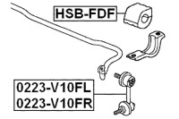фото thumb №2, Febest втулка стабілізатора передній honda civic 4d fd1 2006-2014