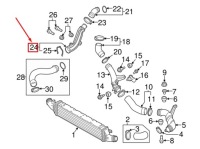 Audi a3 sportback 8p правый интеркулер давление труба 1k0145840af Киев, фото thumb