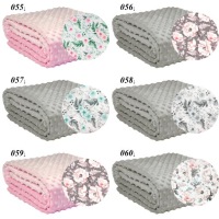 Плед для коляски и детской кроватки 70x100, летний и зимний, из ткани «Минки»