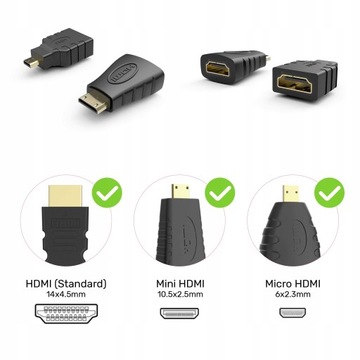 Адаптер микро/мини HDMI-VGA+аудио Unitek Y-6355