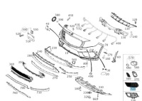 фото thumb №1, Решётка бампера заглушка pr mercedes gla w156 amg