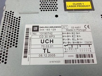 фото thumb №6, Opel zafira b радіо заводські cd 30 344183129