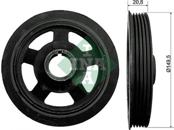 фото thumb №2, Колесо ременное hyundai i30 fd 1.6 crdi 544009210 ina