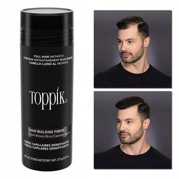 TOPPIK Микроволокна Темно-коричневые для густоты волос 27,5г