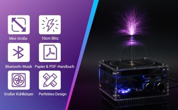 Bluetooth катушка Тесла музыка плазменный динамик осязаемые научные эксперименты