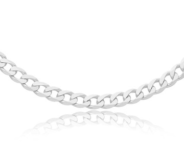 Серебряная цепочка 925 пробы, панцирное переплетение, 50 см.