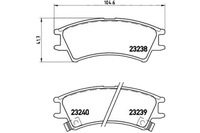 фото thumb №1, Brembo гальмівні колодки гальмівні hyundai atos 1.0 97- bremb