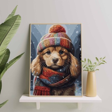 КАРТИНЫ ПО ЦИФРАМ Картины собак по номерам В РАМКЕ Oh Art