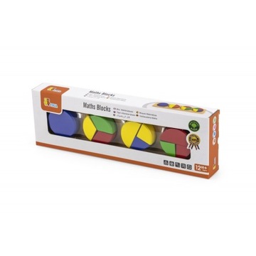 Деревянная головоломка Viga Mathematical Blocks Fractions