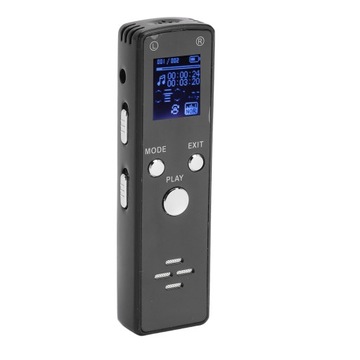 Цифровой диктофон с шумоподавлением, 220 мАч, MP3-плеер, портативный рекордер