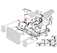 фото thumb №9, Bmw 3 f30 lci нижний wąż радиатора wody 17128633482 oem