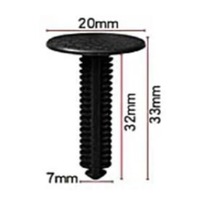 фото thumb №3, Універсальні застібки затискачі кліпси автомобільні обшивка оббивка накладка двері