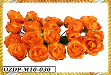 Бумажные розы на проволоке 2см/20шт М10 5цвет