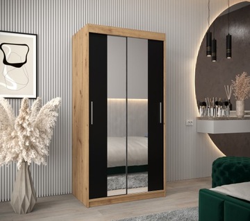 Szafa przesuwna garderoba TOKYO 1 100 cm z lustrem