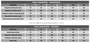 BIELIZNA TERMOAKTYWNA MĘSKA DAMSKA UNISEX OCIEPLANA POLSKA KOMPLET r. XXL