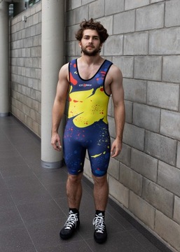 Kostium zapaśniczy COMBAT SPORT Enigma męski - XXL