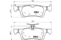фото thumb №1, Brembo тормозные колодки тормозные peugeot 308 ii 13- задняя bre