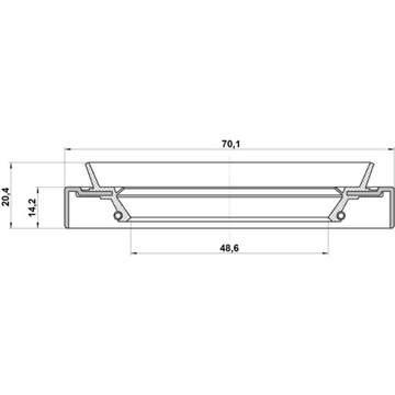 УПЛОТНИТЕЛЬ 48.6X70.1X14.2X20.4 NISSAN 95HDS-50701420X