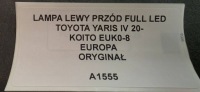 фото thumb №10, Фара ліві перед повний led toyota yaris iv 20- оригінал koito euk0-8