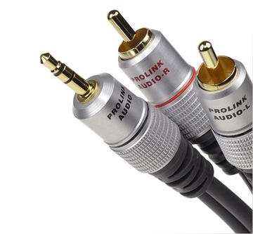Prolink TCV 3420: кабель Mini jack/2xRCA, 3 м
