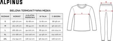 ТОЛСТОВКА МУЖСКАЯ ТЕРМОАКТИВНАЯ ALPINUS, ГРАФИТОВО-СИНЯЯ, размер M