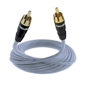 Melodika MDSW10G Kabel do subwoofera (RCA-RCA) Gunmetal - 1m