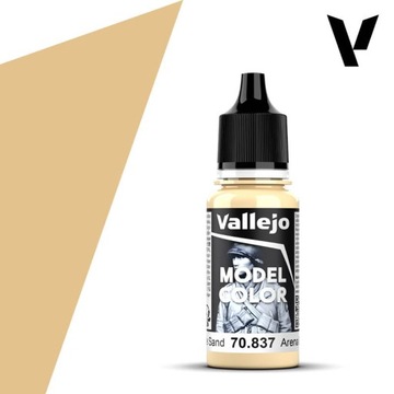 Краска Vallejo 70837 бледно-песочная модель цвета