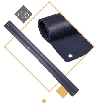 OSŁONA BALKONOWA NA BALKON 0,95X6M MATA GRANATOWA TARAS PŁOT UV 99% +GRATIS