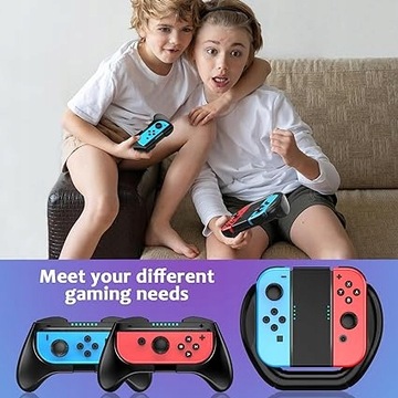 Zestaw 3 uchwytów HSTOP kompatybilny z przełącznikiem Nintendo