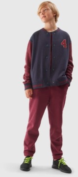 Dres chłopięcy ocieplany 4F rozpinana bluza spodnie dresowe 158