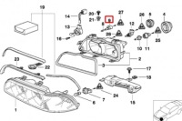 фото thumb №9, Гніздо лампочки bmw 5 e39 63128389744 8389744 оригінальні нове