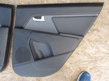 фото thumb №6, Kia sportage iii 2010-2015r. обшивки оббивка двері комплект чорна шкіра