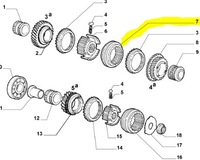 фото thumb №7, Втулка муфта iii iv передача fiat seicento cinquecento оригинальный номер 7774046