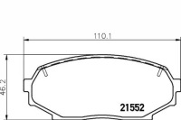 фото thumb №1, Textar тормозные колодки тормозные geo storm isuzu impulse ma