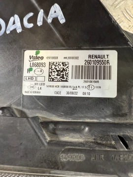 фото thumb №7, Dacia duster ii 21- лампа перед передняя правая 260109550r