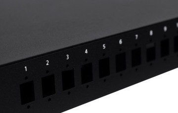 19-дюймовая оптоволоконная распределительная коробка 1U 12xSC Duplex