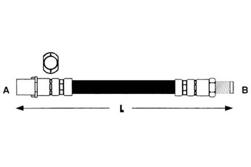 фото thumb №1, Brembo шланг тормозной 2024200148 hos3431 836115