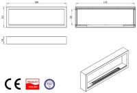 BIOCOMINK S-Line 3D BOX 120 см белый 1200 мм