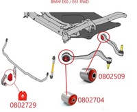 фото thumb №2, Набір втулки важелів перед задня bmw e60 e61 rwd