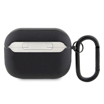 AMG AMAP2SLWK Чехол для Apple AirPods Pro 2 Leather White Logo черный/черный