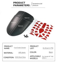 фото thumb №5, Аксесуари мотоциклетні передній крила передній крила przedłużacz крила