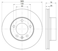 фото thumb №2, Гальмівні диски 1738 гальмівні колодки renault master ii перед 305mm