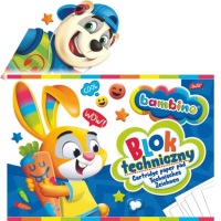 BLOK TECHNICZNY A4 - 10 KARTEK BIAŁY - 1 SZTUKA BAMBINO