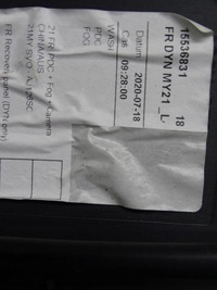 фото thumb №15, Бампер переднее 4x pdc камера discovery v 5 l462 рестайлинг my21 2021- динамический