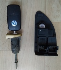 фото thumb №4, Vw passat b5 вставка замка двері + ключ складний ключ