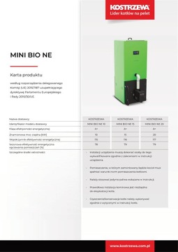 Пеллетный котел Kostrzewa Mini Bio NE 20кВт + ГРАНТЫ + БЕСПЛАТНО + 0% РАССРОЧКА