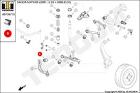 фото thumb №14, Втулка рычага передний нижний заднего wew левая правая audi seat skoda vw