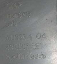 Диффузор бампера задняя audi q3 83f 18- с Разборки, фото thumb