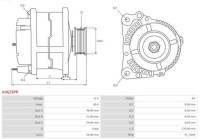 Генератор 80a a0629pr as-pl renault volvo c30 c70 Недорого, фото thumb