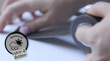 ЛЕНТА ДВУХСТОРОННЯЯ, ЧЕРНАЯ, ВОДОНЕПРОНИЦАЕМАЯ, 1,52М.
